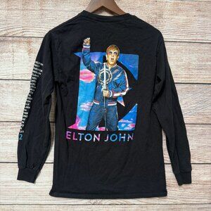 Elton John Farewell Tour 2022 Long Sleeve Shirt Black Men’s Small Concert Tee